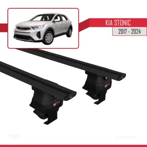 Kia Stonic 2017 ve Sonrası ile uyumlu ACE-4 Ara Atkı Tavan Barı SİYAH thumb 4
