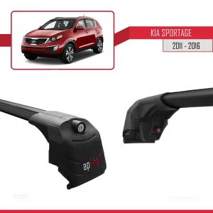 Kia Sportage (SL) 2011-2016 Arası ile uyumlu ACE-2 Ara Atkı Tavan Barı SİYAH - Görsel 4