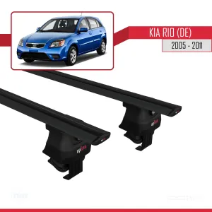 Kia Rio (DE) Hatchback 2005-2011 Arası ile uyumlu ACE-4 Ara Atkı Tavan Barı SİYAH - Görsel 4