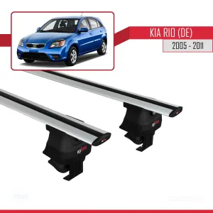Kia Rio (DE) Hatchback 2005-2011 Arası ile uyumlu ACE-4 Ara Atkı Tavan Barı GRİ - Görsel 2
