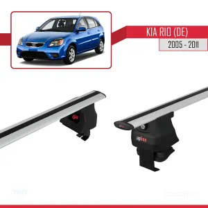 Kia Rio (DE) Hatchback 2005-2011 Arası ile uyumlu ACE-4 Ara Atkı Tavan Barı GRİ - Görsel 3
