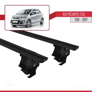 Kia Picanto (TA) 2011-2017 Arası ile uyumlu ACE-4 Ara Atkı Tavan Barı SİYAH - Görsel 4