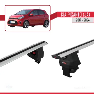 Kia Picanto (JA) 2017 ve Sonrası ile uyumlu ACE-4 Ara Atkı Tavan Barı GRİ thumb 4