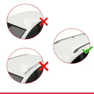 Kia Ceed SPORTSWAGON 2009-2012 Arası ile Uyumlu FLY Model Ara Atkı Tavan Barı SİYAH 3 ADET BAR - Görsel 3