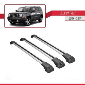Jeep Patriot 2007-2017 Arası ile uyumlu ACE-1 Ara Atkı Tavan Barı GRİ 3 ADET BAR - Görsel 3