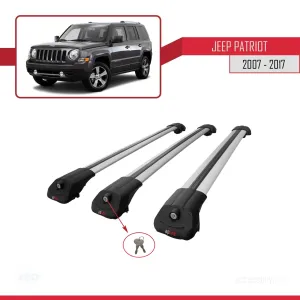 Jeep Patriot 2007-2017 Arası ile uyumlu ACE-1 Ara Atkı Tavan Barı GRİ 3 ADET BAR - Görsel 4