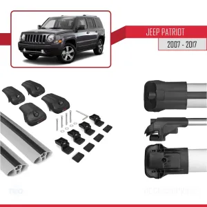 Jeep Patriot 2007-2017 Arası ile uyumlu ACE-1 Ara Atkı Tavan Barı GRİ - Görsel 5