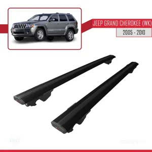 Jeep Grand Cherokee 2005-2010 Arası ile uyumlu HOOK Model Anahtar Kilitli Ara Atkı Tavan Barı SİYAH - Görsel 4