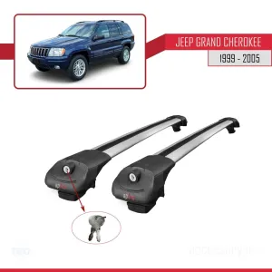 Jeep Grand Cherokee 1999-2005 Arası ile uyumlu ACE-1 Ara Atkı Tavan Barı GRİ - Görsel 4