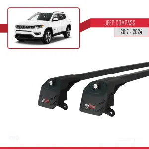 Jeep Compass 2017 ve Sonrası ile uyumlu ACE-2 Ara Atkı Tavan Barı SİYAH thumb 4