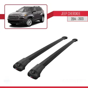 Jeep Cherokee (KL) 2014-2023 Arası ile uyumlu ACE-1 Ara Atkı Tavan Barı SİYAH thumb 3