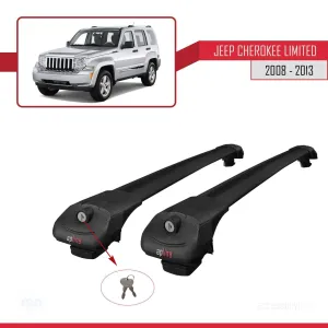 Jeep Cherokee (KK) 2008-2013 Arası ile uyumlu ACE-1 Ara Atkı Tavan Barı SİYAH - Görsel 4