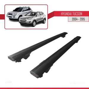 Hyundai Tucson 2004-2015 Arası ile uyumlu HOOK Model Anahtar Kilitli Ara Atkı Tavan Barı SİYAH - Görsel 4