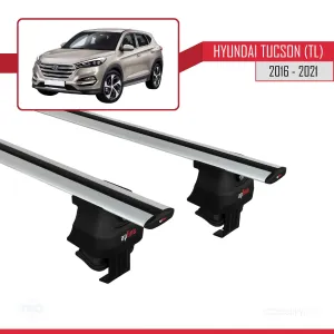 Hyundai Tucson (TL) 2016-2021 Arası ile uyumlu ACE-4 Ara Atkı Tavan Barı GRİ thumb 4