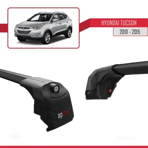 Hyundai Tucson (LM) 2010-2015 Arası ile uyumlu ACE-2 Ara Atkı Tavan Barı SİYAH - Görsel 4