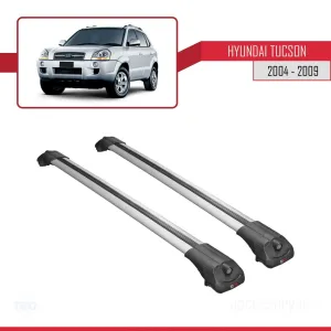 Hyundai Tucson (JM) 2004-2009 Arası ile uyumlu ACE-1 Ara Atkı Tavan Barı GRİ - Görsel 3