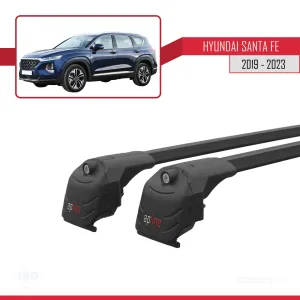 Hyundai Santa Fe (TM) 2019-2023 Arası ile uyumlu ACE-2 Ara Atkı Tavan Barı SİYAH - Görsel 4