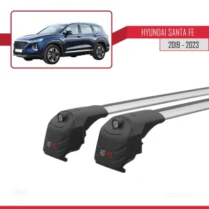 Hyundai Santa Fe (TM) 2019-2023 Arası ile uyumlu ACE-2 Ara Atkı Tavan Barı GRİ - Görsel 4