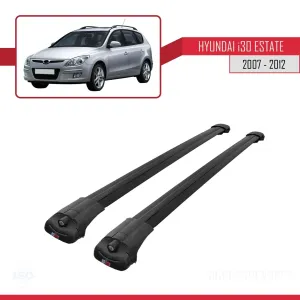 Hyundai İ30 SW 2007-2012 Arası ile uyumlu ACE-1 Ara Atkı Tavan Barı SİYAH - Görsel 3