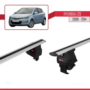 Hyundai i20 I 2008-2014 Arası ile uyumlu ACE-4 Ara Atkı Tavan Barı GRİ - Görsel 5
