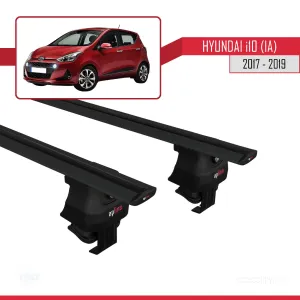Hyundai i10 (IA) 2017-2019 Arası ile uyumlu ACE-4 Ara Atkı Tavan Barı SİYAH - Görsel 4
