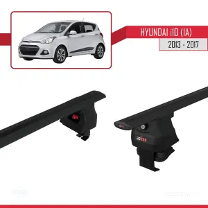 Hyundai i10 (IA) 2013-2017 Arası ile uyumlu ACE-4 Ara Atkı Tavan Barı SİYAH thumb 5