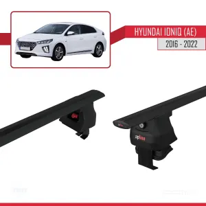 Hyundai Ioniq (AE) 2016-2022 Arası ile uyumlu ACE-4 Ara Atkı Tavan Barı SİYAH thumb 5