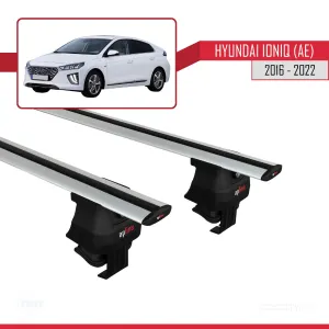 Hyundai Ioniq (AE) 2016-2022 Arası ile uyumlu ACE-4 Ara Atkı Tavan Barı GRİ thumb 2