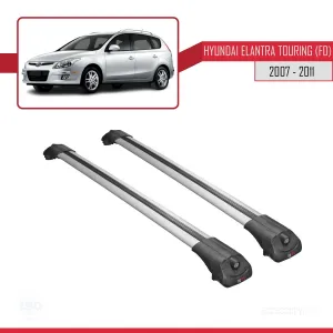 Hyundai Elantra Touring (FD) 2007-2011 Arası ile uyumlu ACE-1 Ara Atkı Tavan Barı GRİ - Görsel 3