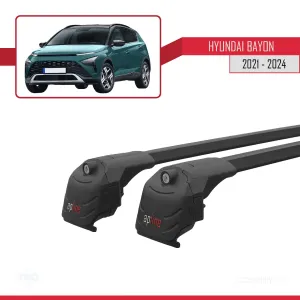 Hyundai BAYON (BC3 CUV) 2021 ve Sonrası ile uyumlu ACE-2 Ara Atkı Tavan Barı SİYAH - Görsel 4