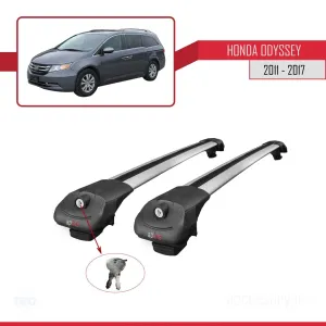 Honda Odyssey MPV 2011-2017 Arası ile uyumlu ACE-1 Ara Atkı Tavan Barı GRİ thumb 4
