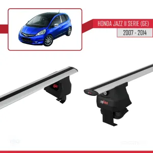 Honda Jazz II serie / Fit (GE) 2007-2014 Arası ile uyumlu ACE-4 Ara Atkı Tavan Barı GRİ - Görsel 3