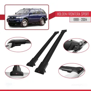 Holden Frontera Sport 1999-2004 Arası ile Uyumlu FLY Model Ara Atkı Tavan Barı SİYAH thumb 5