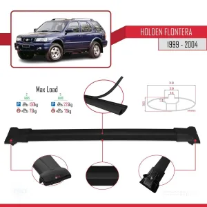 Holden Frontera 1999-2004 Arası ile Uyumlu FLY Model Ara Atkı Tavan Barı SİYAH thumb 4