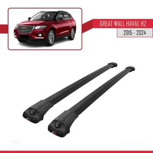 Great Wall Haval H2 2015 ve Sonrası ile uyumlu ACE-1 Ara Atkı Tavan Barı SİYAH thumb 3