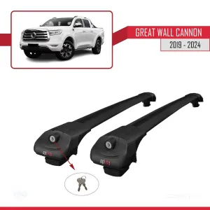 Great Wall Cannon 2019 ve Sonrası ile uyumlu ACE-1 Ara Atkı Tavan Barı SİYAH thumb 4