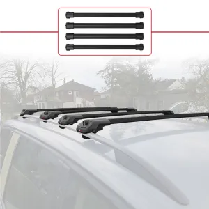 Ford Tourneo Courier 2014-2017 Arası ile uyumlu ACE-1 Ara Atkı Tavan Barı SİYAH 4 ADET BAR thumb 2