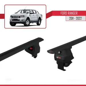 Ford Ranger 2011-2022 Arası ile uyumlu ACE-4 Ara Atkı Tavan Barı SİYAH thumb 5