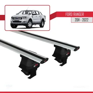 Ford Ranger 2011-2022 Arası ile uyumlu ACE-4 Ara Atkı Tavan Barı GRİ thumb 2