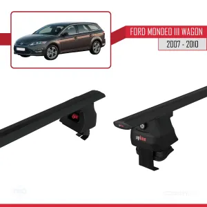 Ford Mondeo III Wagon 2007-2010 Arası ile uyumlu ACE-4 Ara Atkı Tavan Barı SİYAH thumb 5