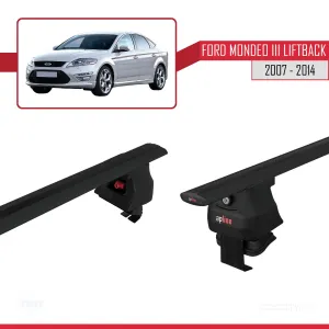 Ford Mondeo III Liftback 2007-2014 Arası ile uyumlu ACE-4 Ara Atkı Tavan Barı SİYAH thumb 5