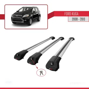Ford Kuga 2008-2013 Arası ile uyumlu ACE-1 Ara Atkı Tavan Barı GRİ 3 ADET BAR thumb 4