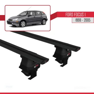 Ford Focus I 1998-2005 Arası ile uyumlu ACE-4 Ara Atkı Tavan Barı SİYAH thumb 4
