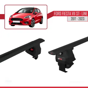 Ford Fiesta VII ST-Line 2017-2023 Arası ile uyumlu ACE-4 Ara Atkı Tavan Barı SİYAH thumb 5