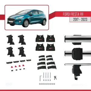 Fiesta VII 2017-2023 Arası ile uyumlu ACE-4 Ara Atkı Tavan Barı GRİ - Görsel 4