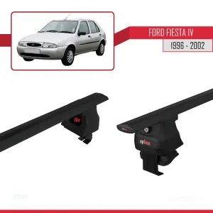 Ford Fiesta IV 1996-2002 Arası ile uyumlu ACE-4 Ara Atkı Tavan Barı SİYAH thumb 5
