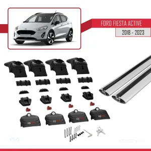 Fiesta ACTIVE 2018-2023 Arası ile uyumlu ACE-2 Ara Atkı Tavan Barı GRİ - Görsel 5