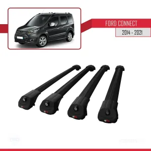 Ford Connect 2014-2021 Arası ile uyumlu ACE-1 Ara Atkı Tavan Barı SİYAH 4 ADET BAR thumb 4