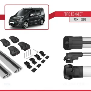 Ford Connect 2014-2021 Arası ile uyumlu ACE-1 Ara Atkı Tavan Barı GRİ thumb 5