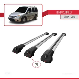 Ford Connect 2002-2013 Arası ile uyumlu ACE-1 Ara Atkı Tavan Barı GRİ 3 ADET BAR thumb 4